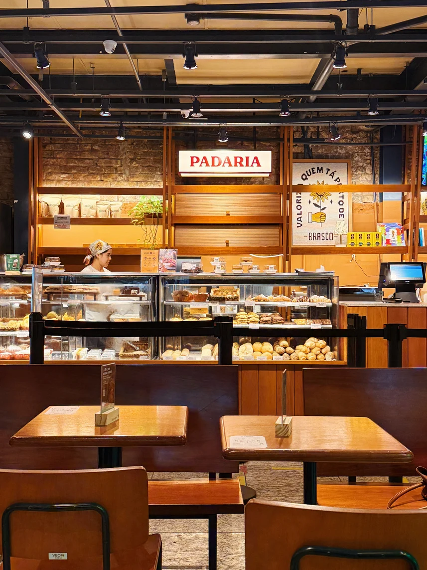 Interior de uma padaria